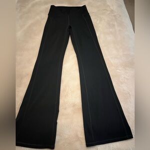 High-waisted kick flare pants